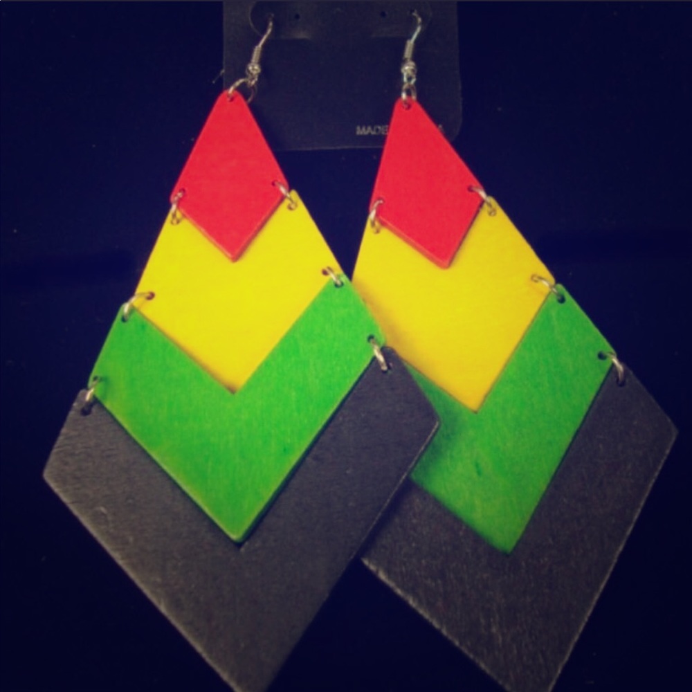 Rastafarian earrings